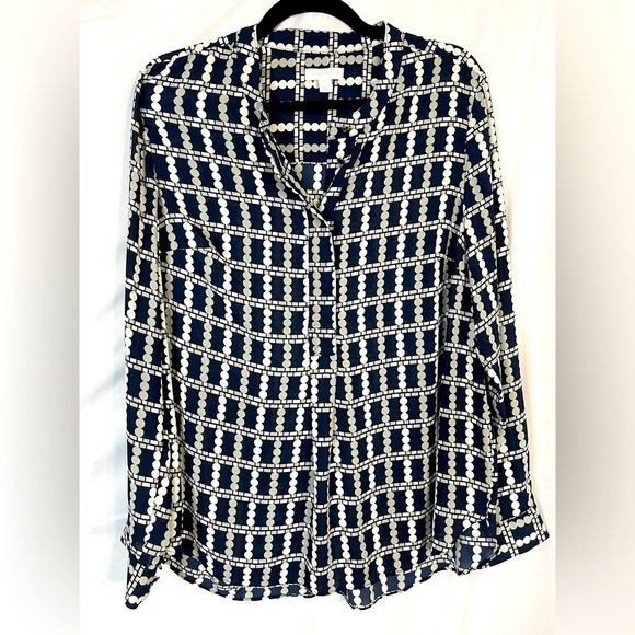 Charter Club Tops - Charter Club Navy and white long sleeve blouse. Women’s size large